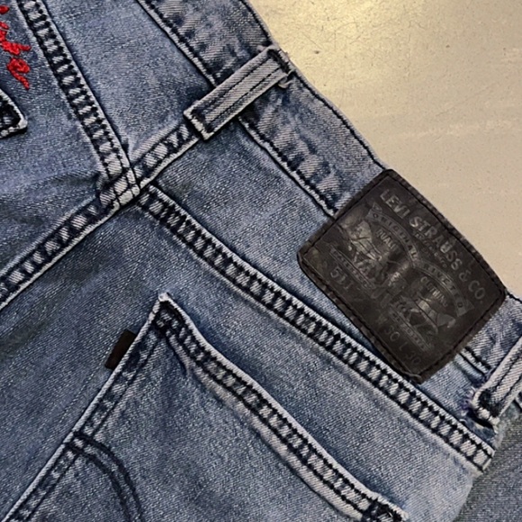 “NOT YOUR BABE” embroidered vintage high rise Levis - - Picture 7 of 7